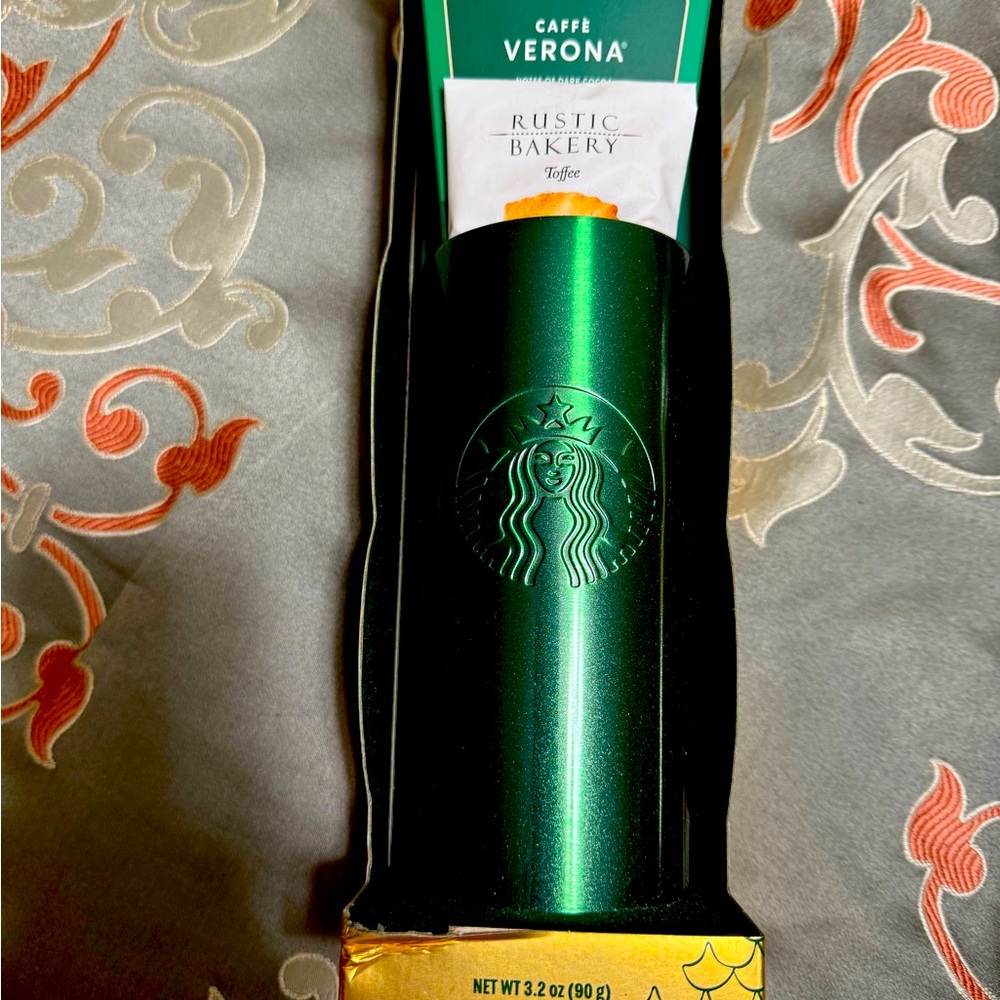 Starbucks Shimmering Green Tumbler with Caffè Verona
